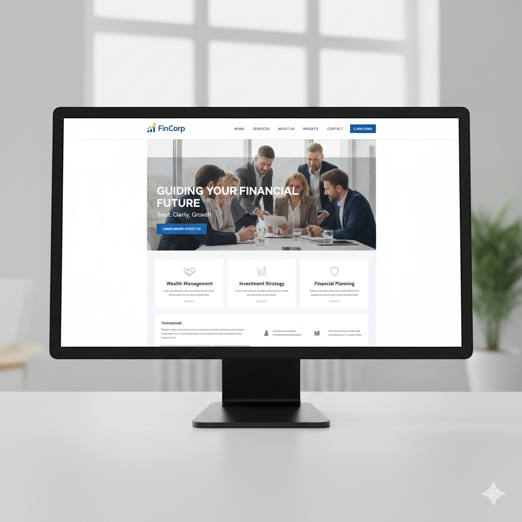 Corporate Website for FinCorp
